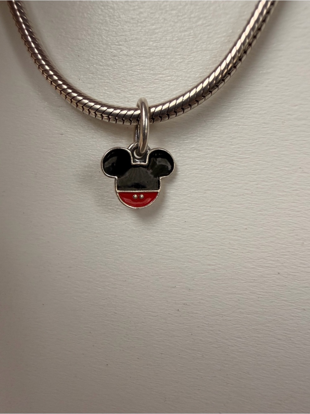 Pandora enamel Mickey Mouse charm. 925 sterling silver